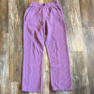 Relaxed Lavender Pull-On Track Pants